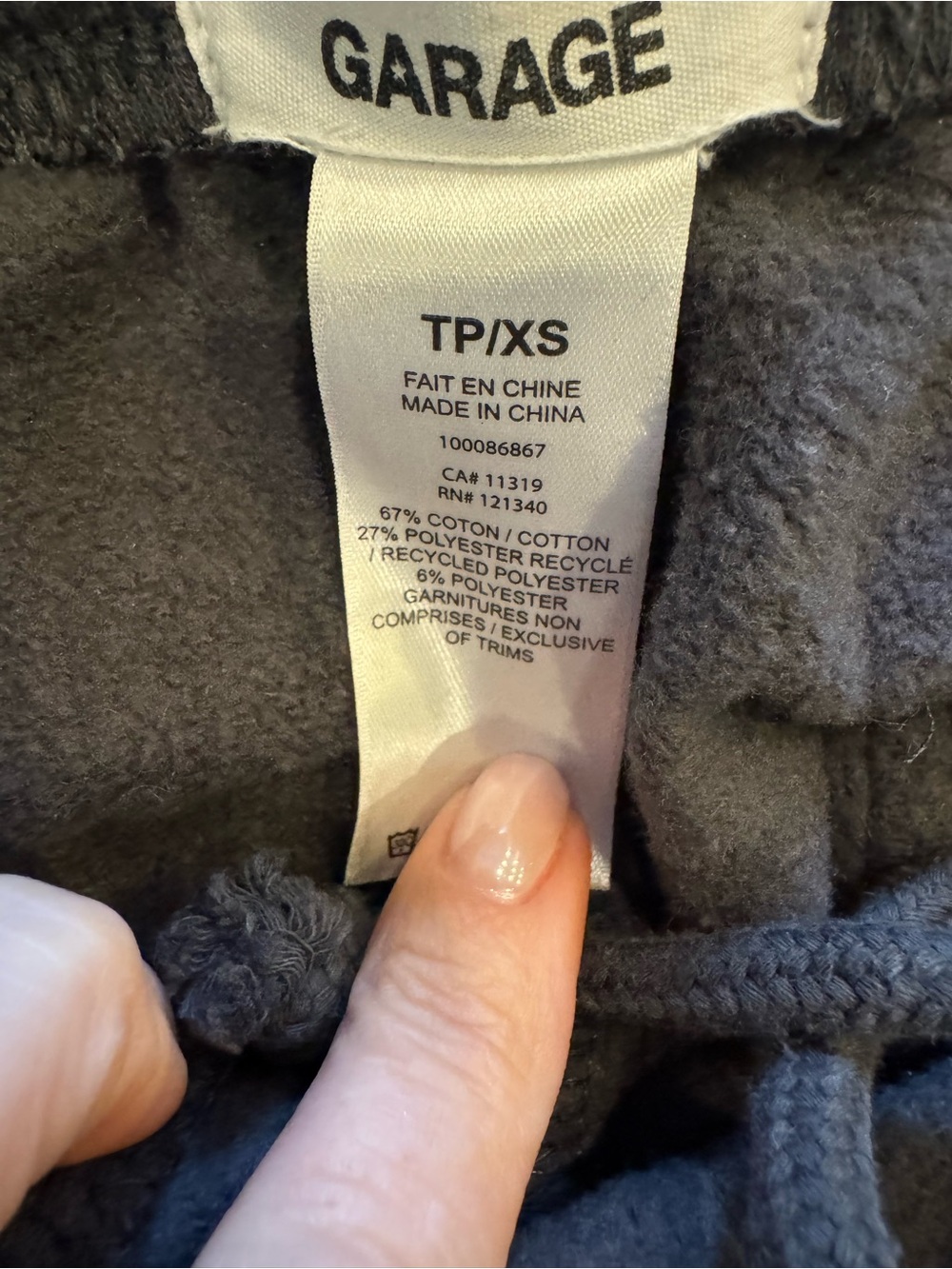 Garage Charcoal Gray Cargo Sweatpants - Picture 3 of 4